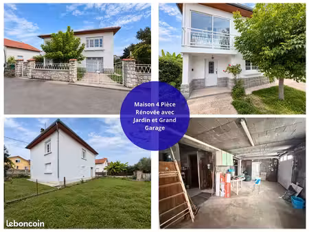 maison rénovée avec jardin et grand garage - lannemezan