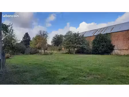 thieulloy l'abbaye 80640 baisse de prix --village convivial-terrain a batir-1892m2-rue cal