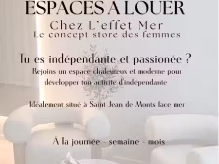location espaces partagés boutique saint jean de monts