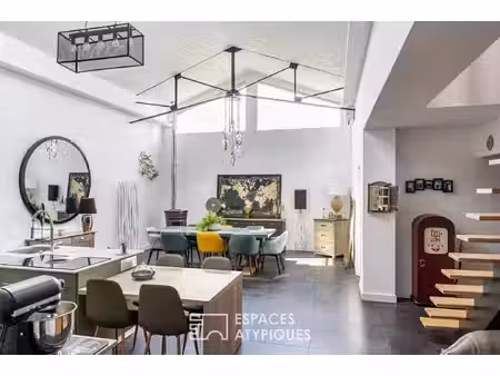 loft urbain avec terrasse et garage