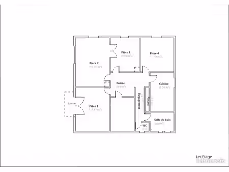 appartement 4 pièces 84 m²