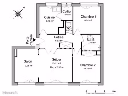 appartement 4 pièces 59.85m² à louer 899.53 - caen 14000