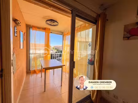 marseillan-plage – 2 pièces avec loggia et parking  à deux pas de la plage