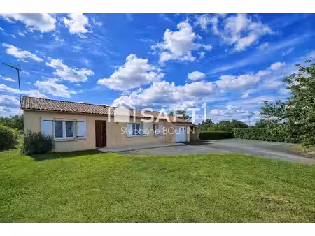 maison de plain‑pied - 2 chambres - terrain 1000m²