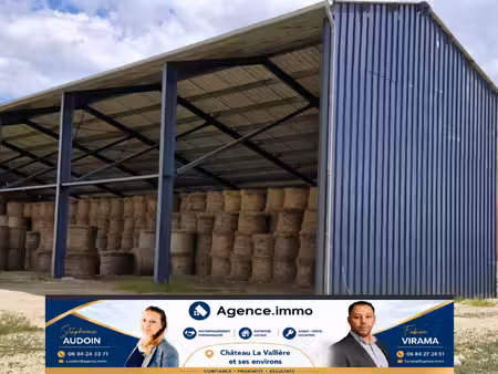 terrain agricole avec hangar