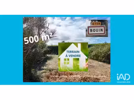 vente terrain 500 m²