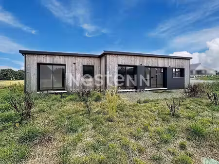 vente maison en bois  de plain pied  3 chambres  terrain d'environ 600m² - saint denoual