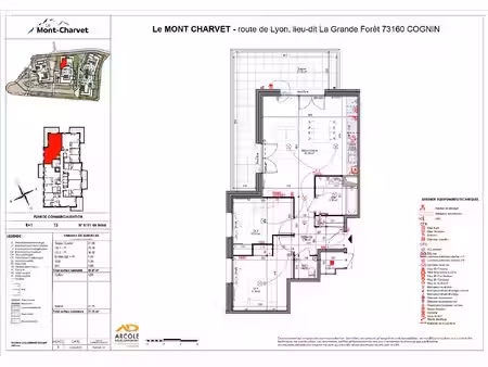 appartement t3 neuf de 69 m² disponible à cognin
