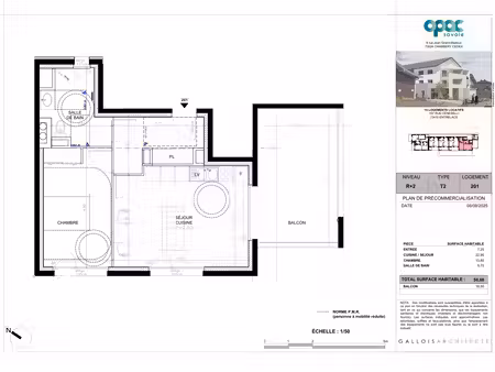 entrelacs - 2 pieces - 50m² - réservé + de 65 ans