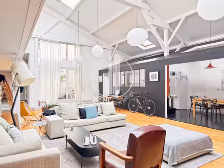 loft paris 19e -7 chambres - 327 m2