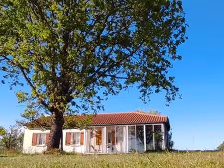 maison 70 m² + véranda 30 m² – 2 chambres – jardin – vue chevaux