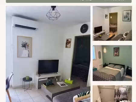 appartement cocoon  2 pièces — centre-ville dernier étage  terrasse vue mer & garage