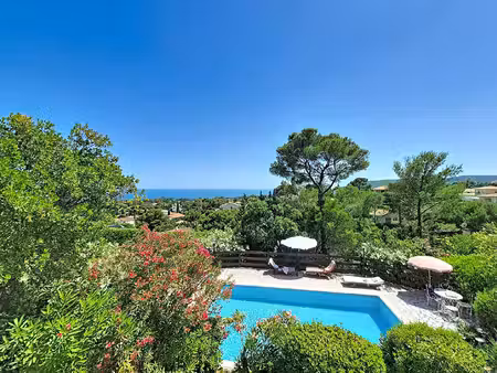saint-aygulf  maison vue mer 4 chambres piscine atelier calme absolu