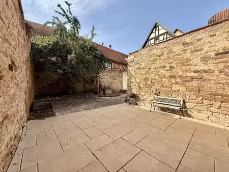 maison/immeuble de charme rénovée 190 m2 avec cour-terrasses rosheimcv