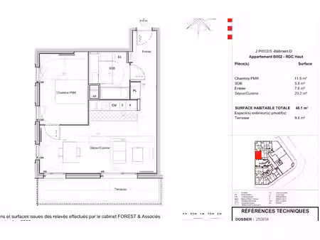 location appartement 2 pièces 48 m² à sucy-en-brie (94370)  1 047 €