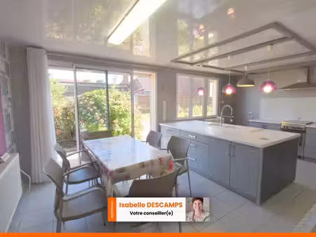 semi plain-pied rénové – 3 chambres – jardin – garage – parking drocourt village