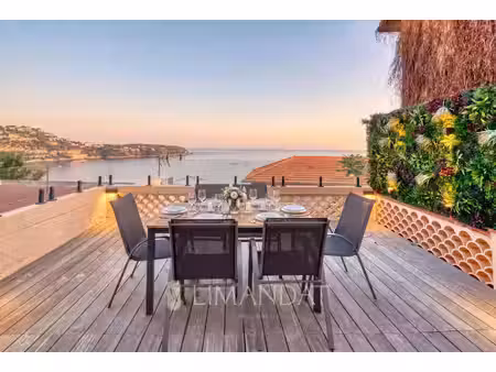 roquebrune cap martin - duplex rénové de 92 m2 vue mer panoramique à 3 min de monaco