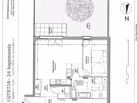 location appartement 3 pièces 74m² notre dame de bondeville 76960