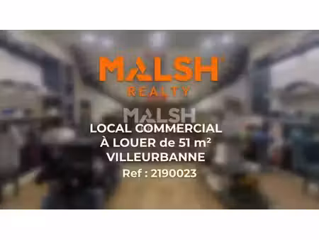 location bureaux villeurbanne 69100 51m²