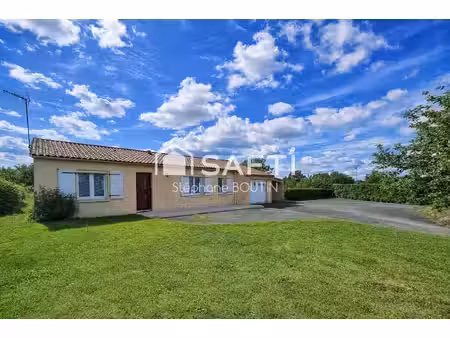 maison de plain‑pied - 2 chambres - terrain 1000m²