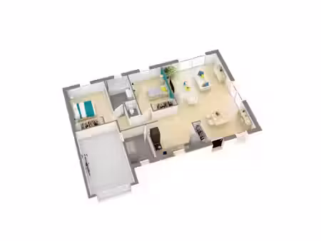vente maison neuve 3 pièces 79 m² à saint-aubin-des-châteaux (44110)  174 317 €