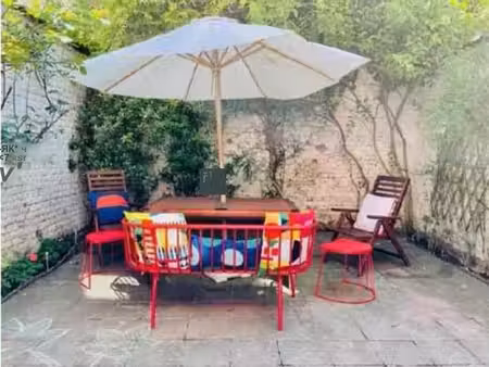 duplex 2 chambres + dressing + bureau + jardin