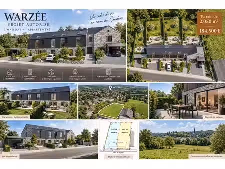 opportunité d’investissement terrain 2.050 m² avec permis
