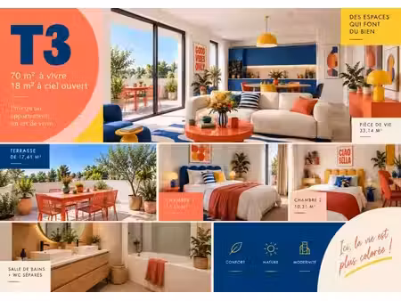 vente appartement 3 pièces 70 m² à cenon (33150)  234 000 €