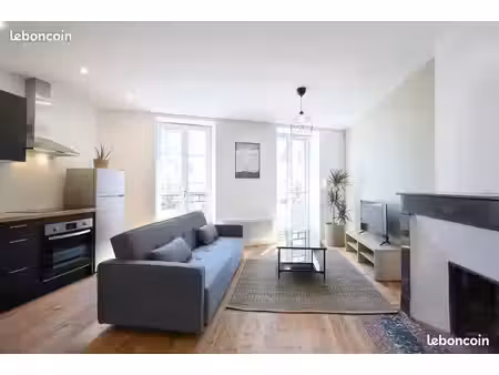 t2 45m2 neuf & meublé - pont vieux