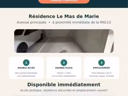 location parking sécurisé