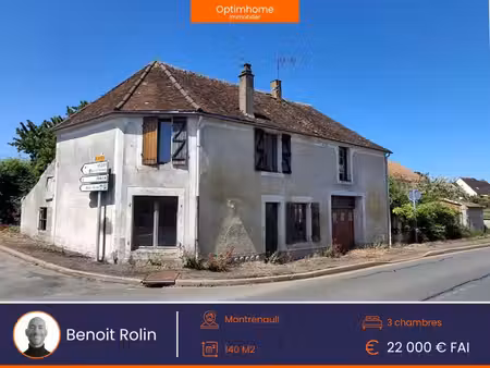 maison à rénover entièrement – environ 140 m² – fort potentiel – saosnes (72)