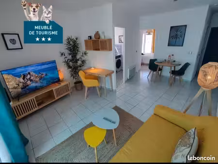 t2-40 m2-meublé-plein sud