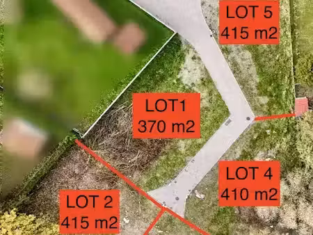 vente terrain 415 m² à verton (62180)  65 000 €