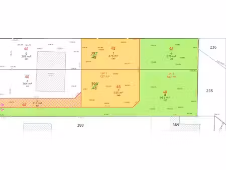 vente terrain 887 m² à colmar (68000)  275 000 €