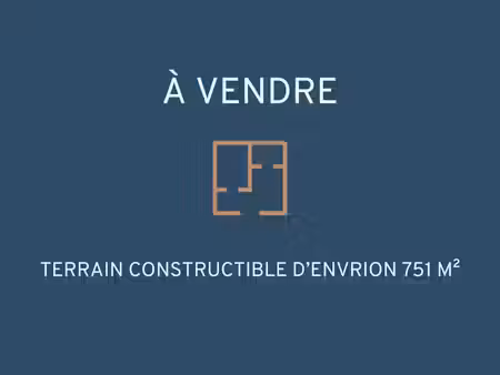 vente terrain 751 m² à caudan (56850)  148 700 €