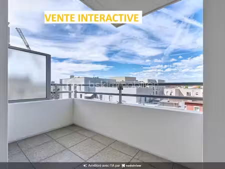 vente interactive - bel appartement 2 pièces rénové avec grand balcon  vue dégagée et gara