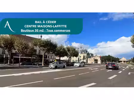 cession de bail centre maisons-laffitte - tous commerces 50 m2