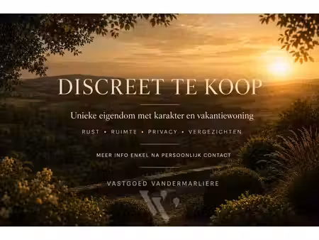 panoramisch gelegen eigendom met gastenverblijf en vakant...
