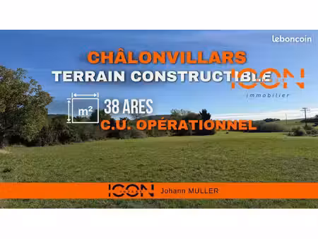 terrain 3857 m² châlonvillars
