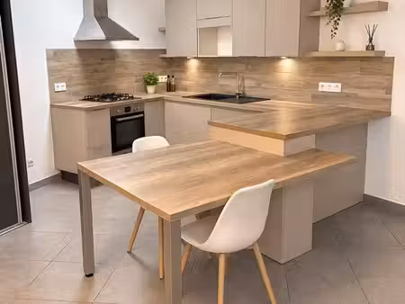 superbe t2 rénové 48 m² lumineux – 2 parkings – pièce de vie 30 m²