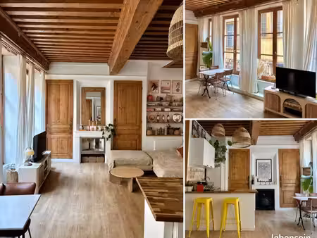 t2 vieux-lyon 39m2 rénové - charme de l’ancien