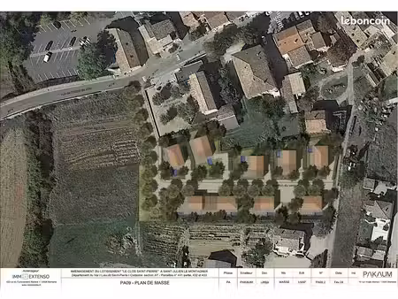 terrain viabilisé dans lotissement centre village