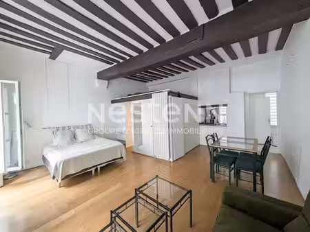 appartement paris 6 studio pièce 38.44 m2 et 47.77 au sol.