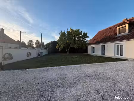maison 112 m² – terrain arboré – grand garage – les bordes-aumont