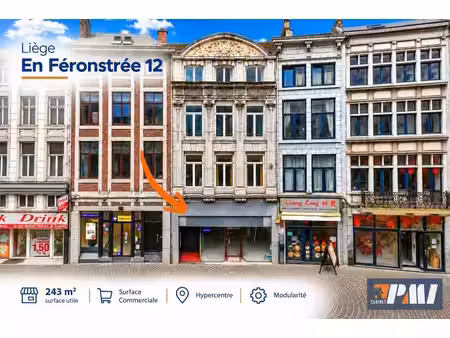 rez commercial de 168m² + 75m² de cave voutée