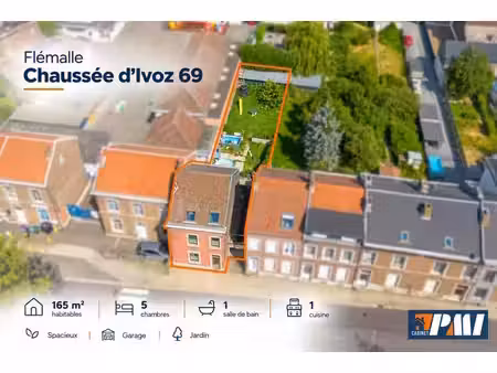 maison 165m² 5 ch avec jardin et garage