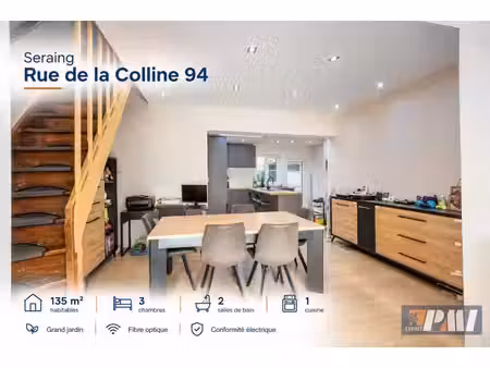 maison rénovée 3 ch poss 4ch et jardin de 500 m²
