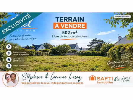 terrain à bâtir de 502 m² à étel – pré-commercialisation