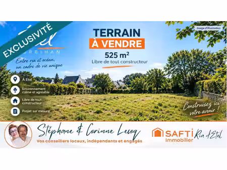 terrain à bâtir de 525 m² à étel – pré-commercialisation