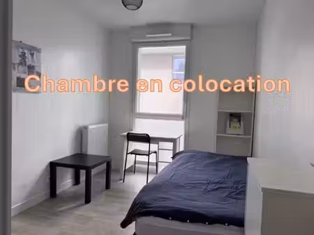 chambre en colocation - rdc - 10 m2 - meublé